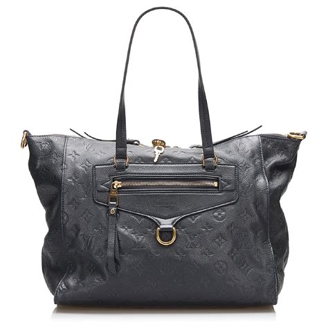 lv lumineuse pm navy|Louis Vuitton Navy Empreinte Leather Lumineuse PM Bag.